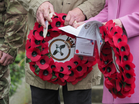 HMS Lapwing memorial wreaths